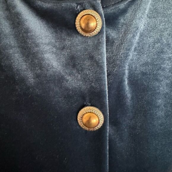 Diane Von Furstenberg Velvet Maxi Dress & Cardigan Set Teal Blue Small NWOT - Picture 6 of 7